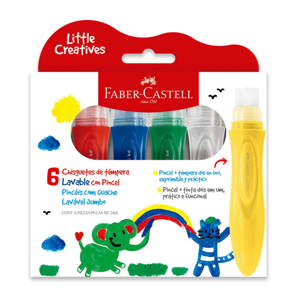 Chisguetes de témpera Lavable con Pincel
