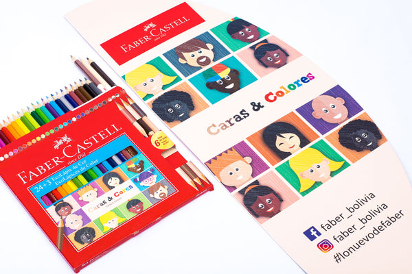 EcoLápices de Colores de 24 Caras y Colores