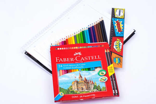 EcoLápices de Colores de 24 +2 EcoLápices grafito