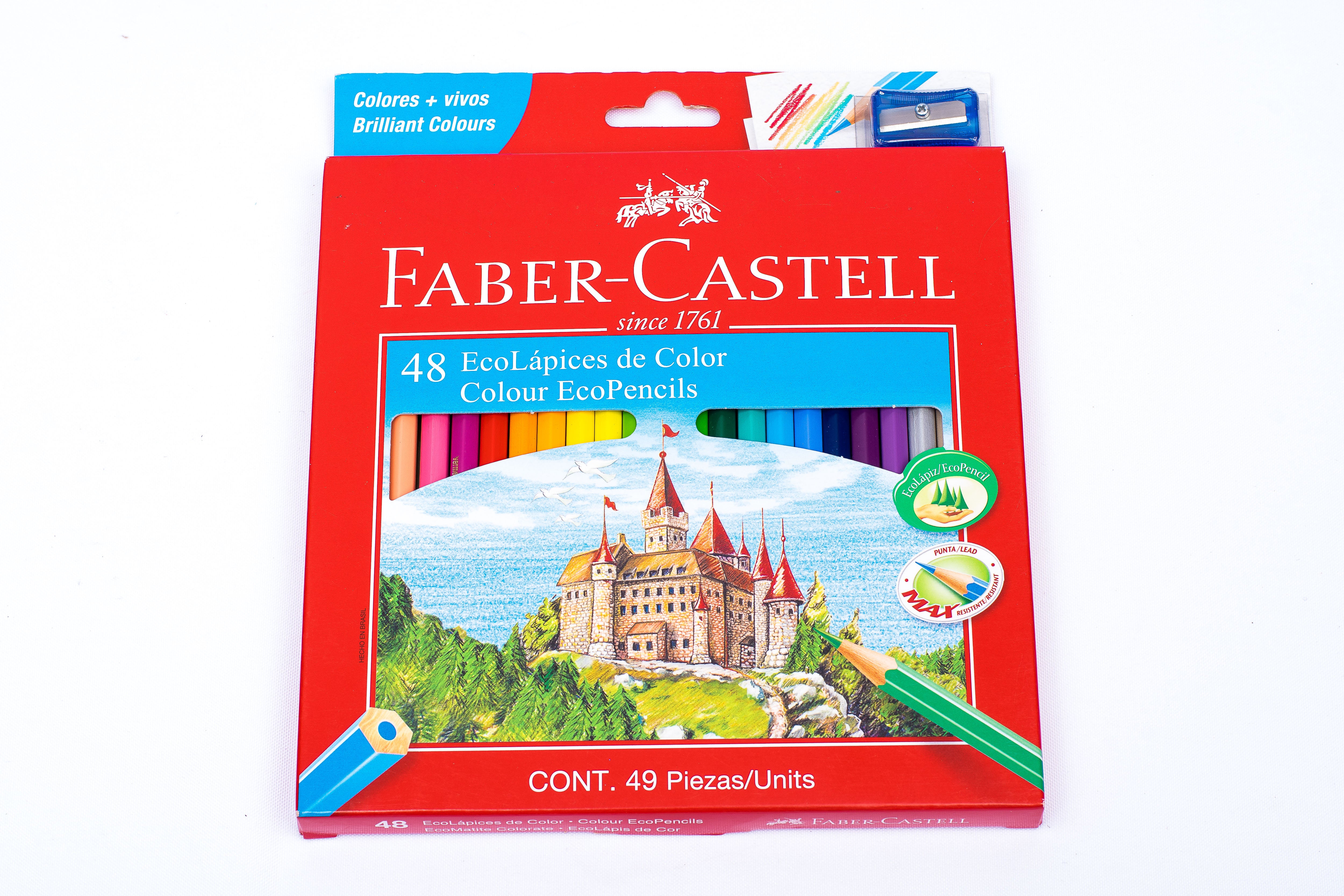 EcoLápices de Colores de 48 + 1 sacapuntas