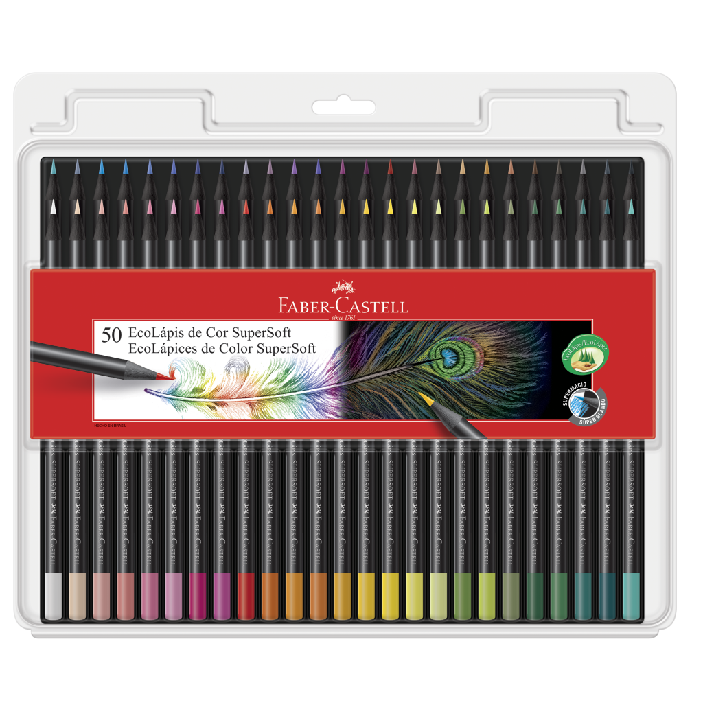 EcoLápices de Colores Supersoft de 50 colores