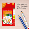 EcoLápices de Colores Jumbo de 12 + 2 EcoLápices grafito Jumbo
