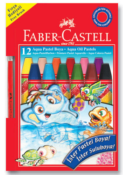 Tiza Pastel de 12 colores al oleo Acuarelables