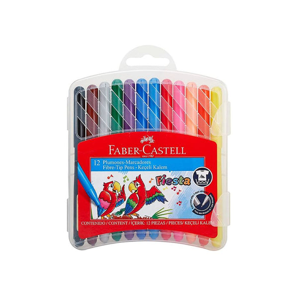Marcadores de 12 colores Estuche Rígido