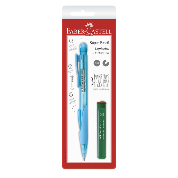 Blister con 1 portamina y minas 0.5 SuperPencil