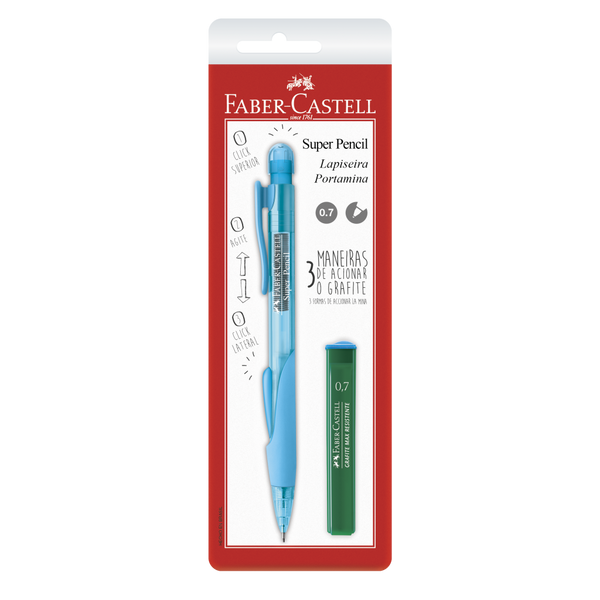 Blister con 1 portamina y minas 0.7 SuperPencil