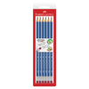 Blister con 6 EcoLápices Grafito con borrador barniz azul
