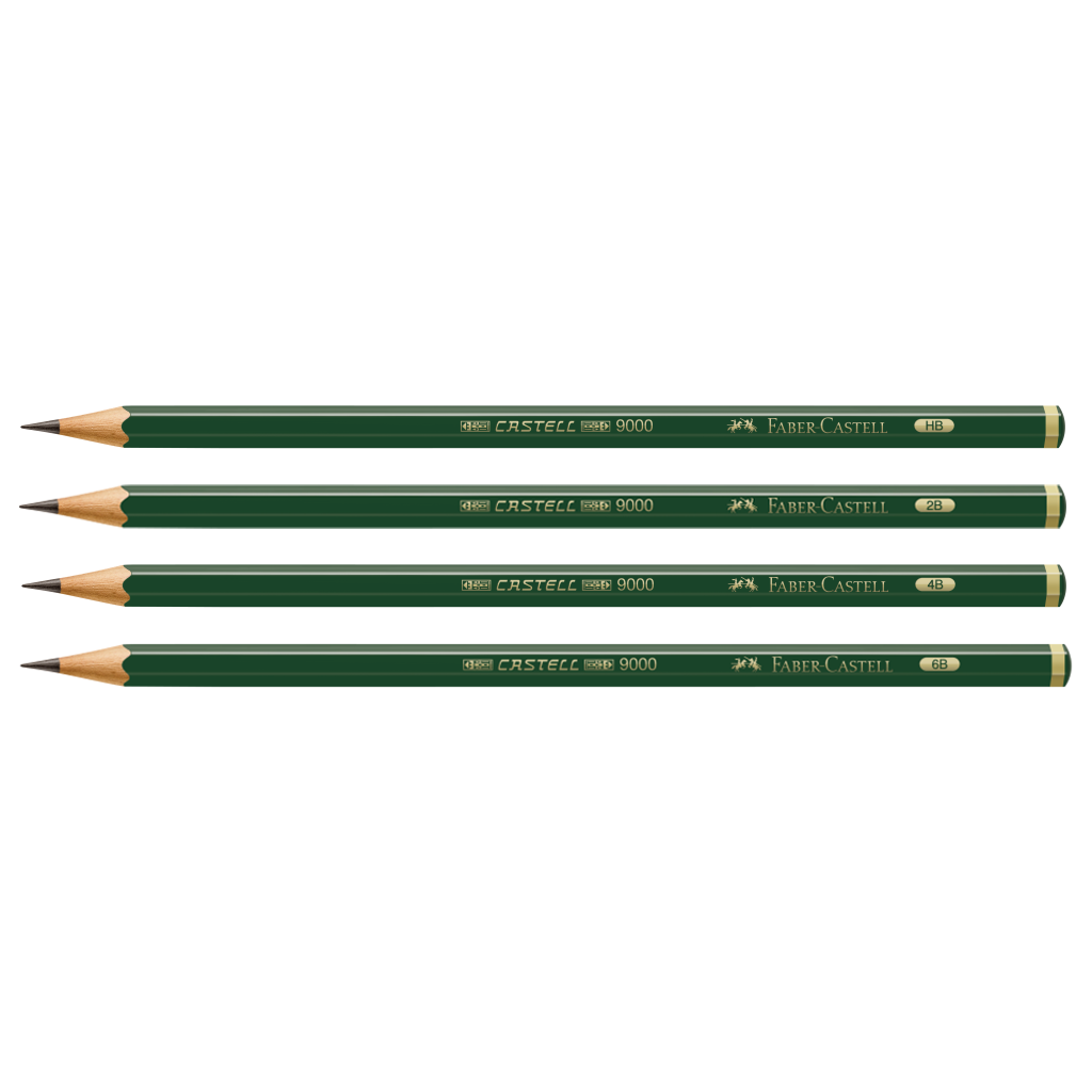 Blister con 4 EcoLápices 9000, HB,2B,4B,6B