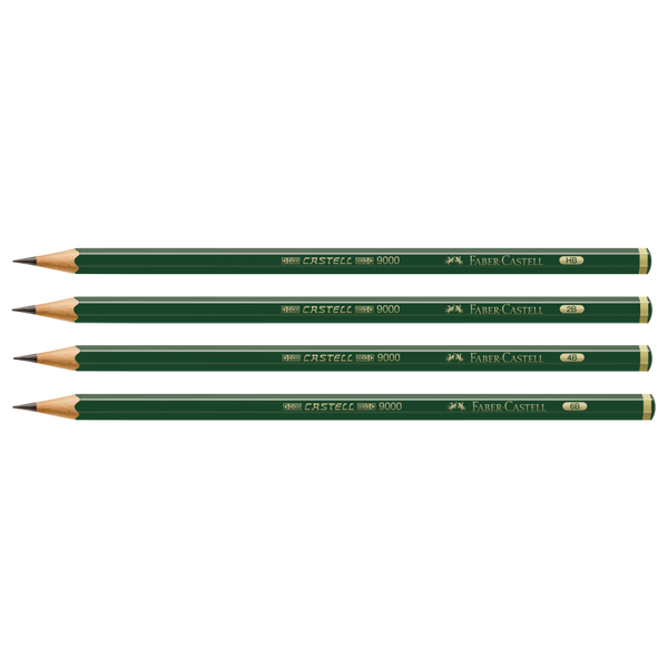 Blister con 4 EcoLápices 9000, HB,2B,4B,6B