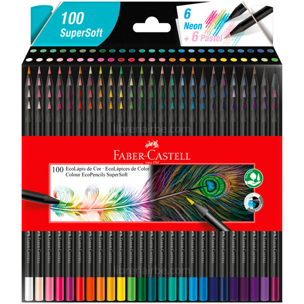 EcoLápices de Colores Supersoft de 100 colores